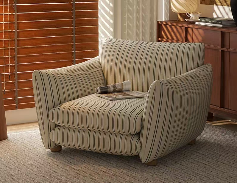 Italian-Style Light Luxury Lazy Sofa Designer-Created Fabric Chair for Home Living Room Bedroom Small Space